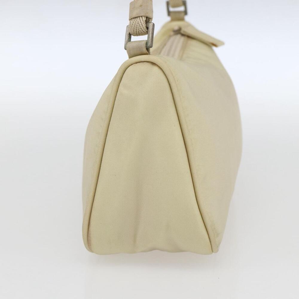 PRADA Accessory Pouch Nylon Ivory Silver Auth 160936 - Picture 4 of 16